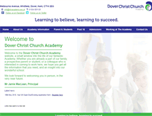 Tablet Screenshot of dccacademy.org.uk